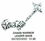 Chaos Warrior Halberdiers Regiment Leader Mace from Games Workshop