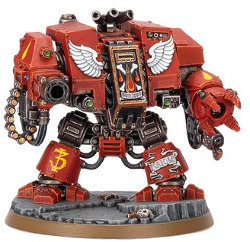 Combat walker in 1/56 scale (Blood Angels Furioso Dreadnought for Warhammer 40.000 Ed8) from Games Workshop - Miniature figure review