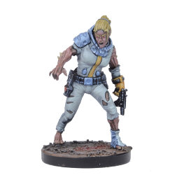 Humanoid with handgun in 1/56 scale - Doctor Simmonds v2 for Warpath from Mantic Games - Miniature figure review