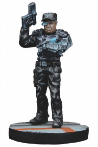 Futuristic human warrior - Guard Commander Graves for Star Saga from Mantic Games, 2017 - Miniature figure review