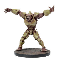 Large brute in 1/56 scale (Plague Gen 2 Mutant #1 for Warpath) from Mantic Games - Miniature figure review