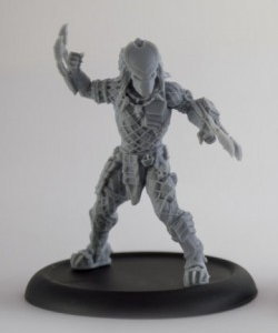 Humanoid alien warrior with wrist blades (Predator Young Blood #3 for Alien vs Predator: The Hunt Begins) from Prodos Games, 2015 - Miniature figure review
