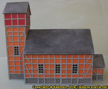 Church in 1/56 scale - Church 28mm for Village 28mm from Terrains4Games, 2018 - Miniature scenery review