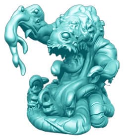 Blob with tentacles in 1/100 scale - Shoggoth for Pandemic: Reign of Cthulhu from Z-Man Games, 2016 - Miniature creature review